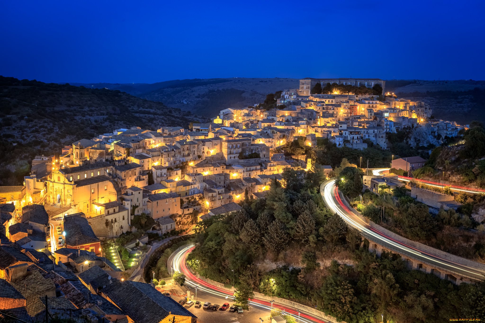 ragusa at night, , -   , , , , 